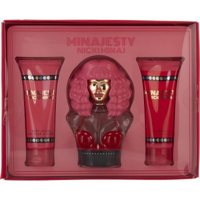 Eau De Parfum Spray 3.4 Oz & Body Lotion 3.4 Oz & Shower Gel 3.4 Oz - Nicki Minaj Minajesty By Nicki Minaj