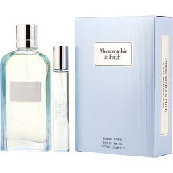 Eau De Parfum Spray 3.4 Oz & Eau De Parfum 0.5 Oz Mini - Abercrombie & Fitch First Instinct Blue By Abercrombie & Fitch