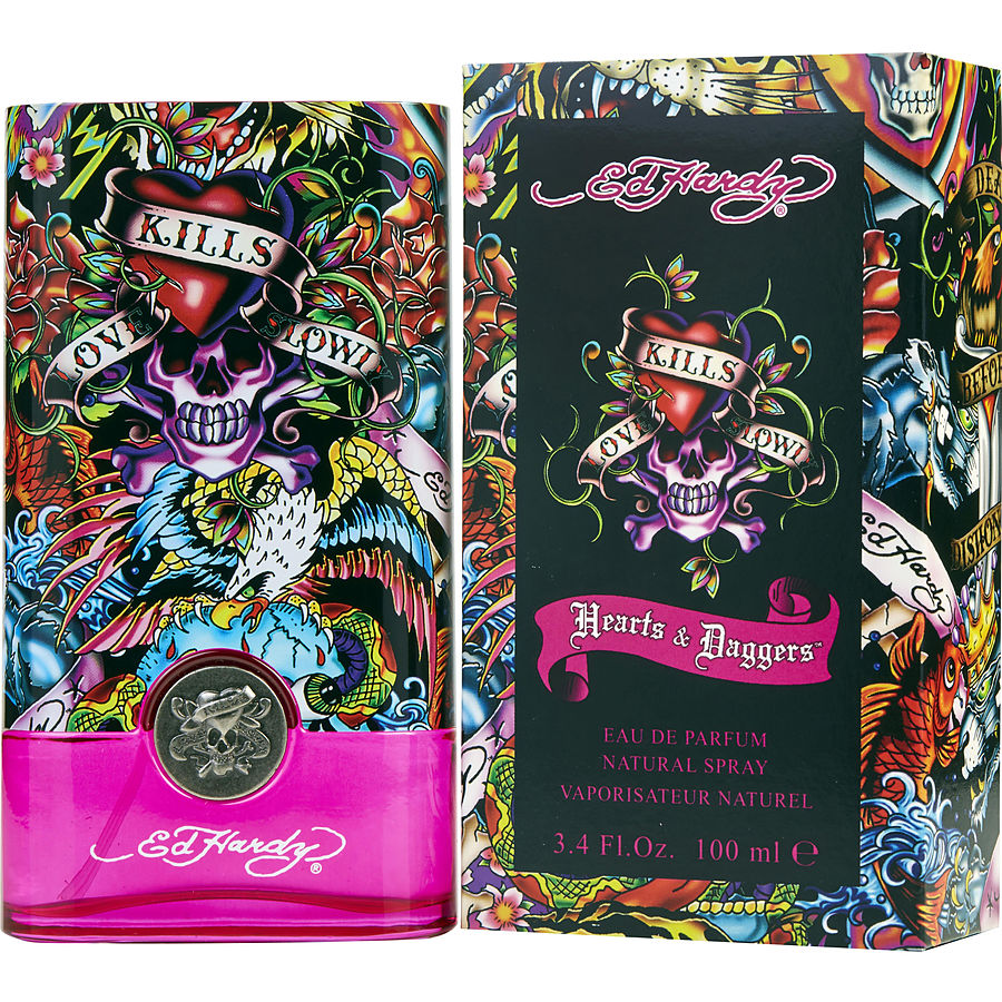 Eau De Parfum Spray 3.4 Oz - Ed Hardy Hearts & Daggers By Christian Audigier Eau De Parfum Spray 3.4 Oz - Ed Hardy Hearts & Daggers By Christian Audigier