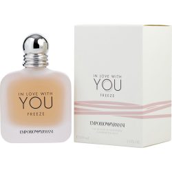 Eau De Parfum Spray 3.4 Oz - Emporio Armani In Love With You Freeze By Giorgio Armani