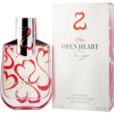Eau De Parfum Spray 3.4 Oz & Jewelry Roll - Her Open Heart By Jane Seymour