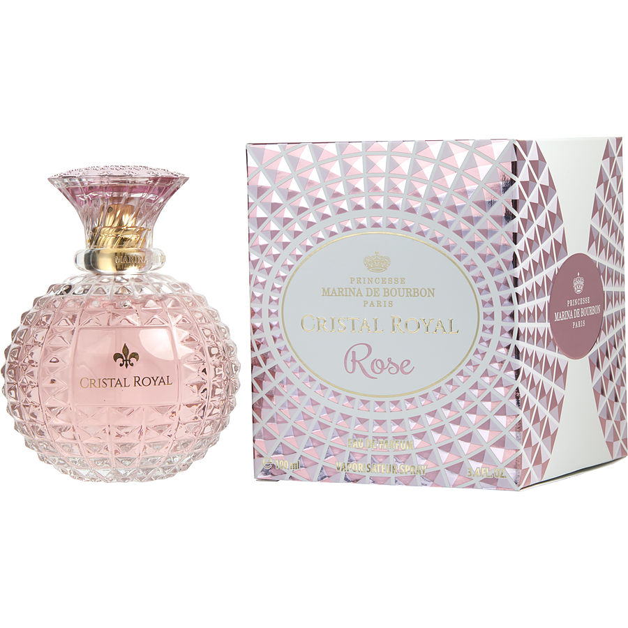 Eau De Parfum Spray 3.4 Oz - Marina De Bourbon Cristal Royal Rose By Marina De Bourbon Eau De Parfum Spray 3.4 Oz - Marina De Bourbon Cristal Royal Rose By Marina De Bourbon