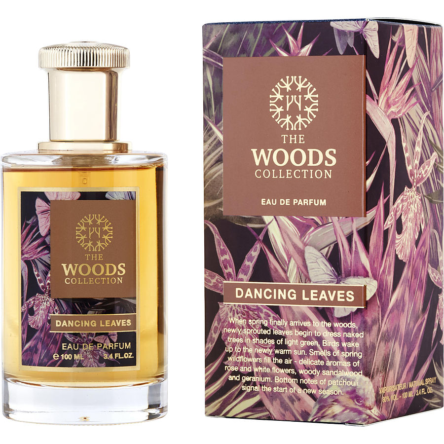 Eau De Parfum Spray 3.4 Oz (Old Packaging) - The Woods Collection Dancing Leaves By The Woods Collection Eau De Parfum Spray 3.4 Oz (Old Packaging) - The Woods Collection Dancing Leaves By The Woods Collection