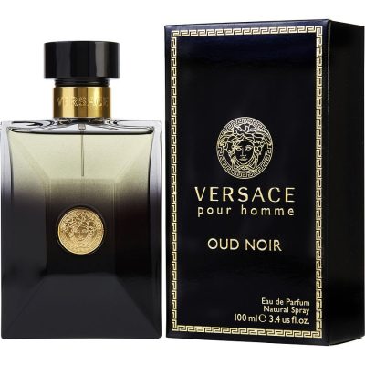 Eau De Parfum Spray 3.4 Oz - Versace Pour Homme Oud Noir By Gianni Versace