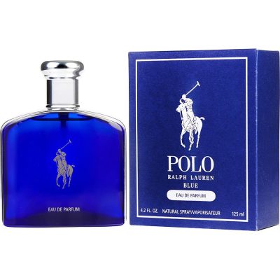 Eau De Parfum Spray 4.2 Oz - Polo Blue By Ralph Lauren