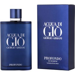 Eau De Parfum Spray 6.7 Oz - Acqua Di Gio Profondo By Giorgio Armani