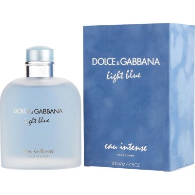 Eau De Parfum Spray 6.7 Oz - D & G Light Blue Eau Intense By Dolce & Gabbana