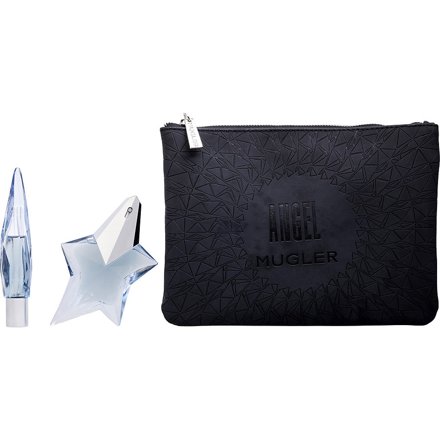 Eau De Parfum Spray Refillable 0.8 Oz & Eau De Parfum Spray Refillable 0.34 Oz Mini & Bag - Angel By Thierry Mugler Eau De Parfum Spray Refillable 0.8 Oz & Eau De Parfum Spray Refillable 0.34 Oz Mini & Bag - Angel By Thierry Mugler