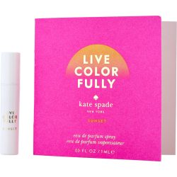 Eau De Parfum Spray Vial On Card - Kate Spade Live Colorfully Sunset By Kate Spade