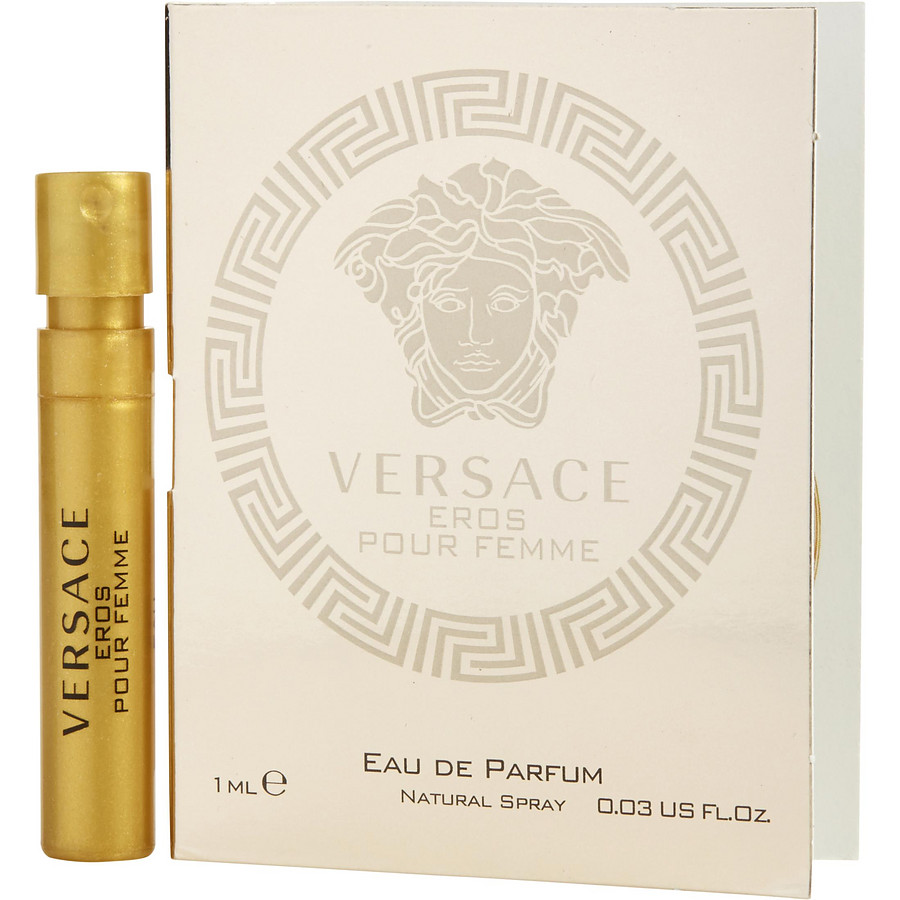 Eau De Parfum Spray Vial On Card - Versace Eros Pour Femme By Gianni Versace Eau De Parfum Spray Vial On Card - Versace Eros Pour Femme By Gianni Versace