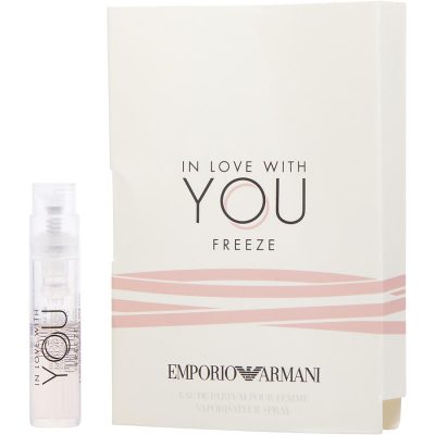 Eau De Parfum Vial On Card - Emporio Armani In Love With You Freeze By Giorgio Armani