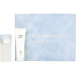 Edt Spray 0.8 Oz & Body Cream 1.6 Oz - D & G Light Blue By Dolce & Gabbana