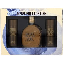 Edt Spray 1.7 Oz & 2 X Shower Gel 1.7 Oz - Diesel Fuel For Life By Diesel