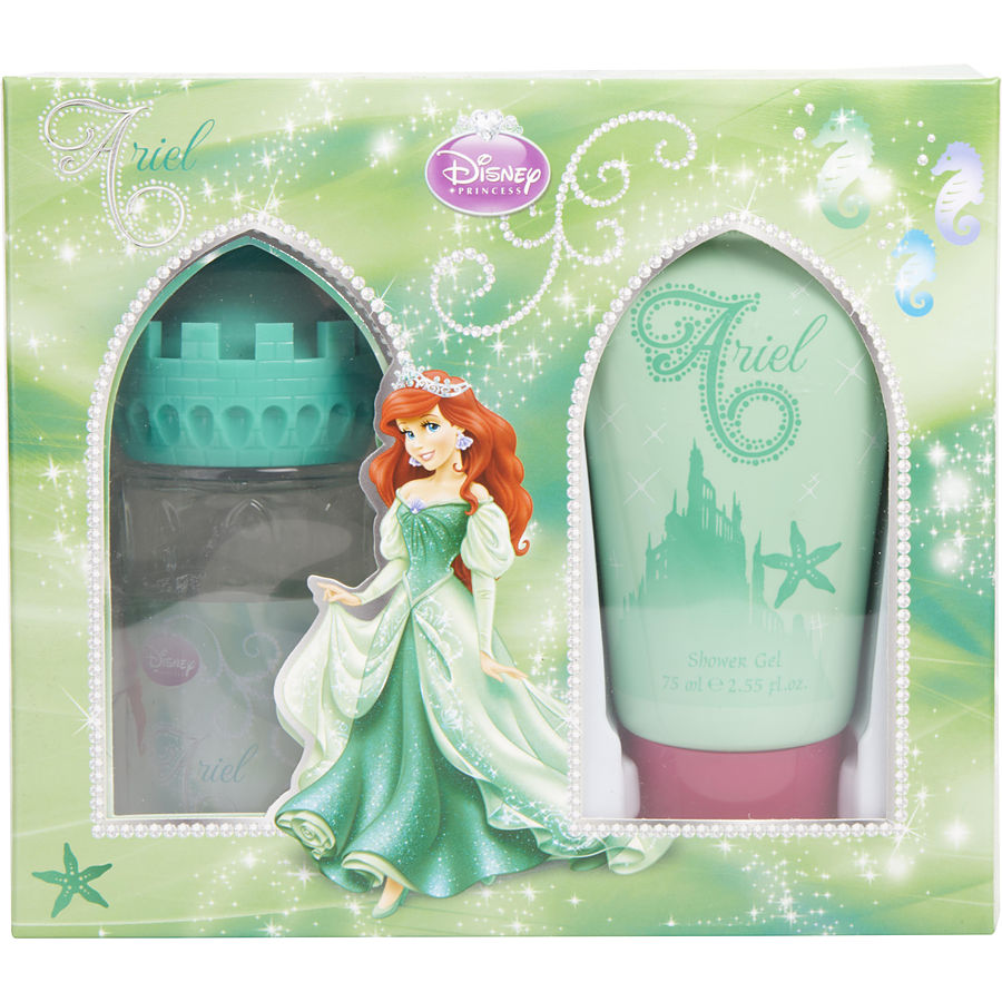 Edt Spray 1.7 Oz (Castle Packaging) & Shower Gel 2.5 Oz - Little Mermaid By Disney Edt Spray 1.7 Oz (Castle Packaging) & Shower Gel 2.5 Oz - Little Mermaid By Disney