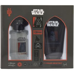 Edt Spray 1.7 Oz & Shower Gel 2.5 Oz - Star Wars Darth Vader By Marmol & Son
