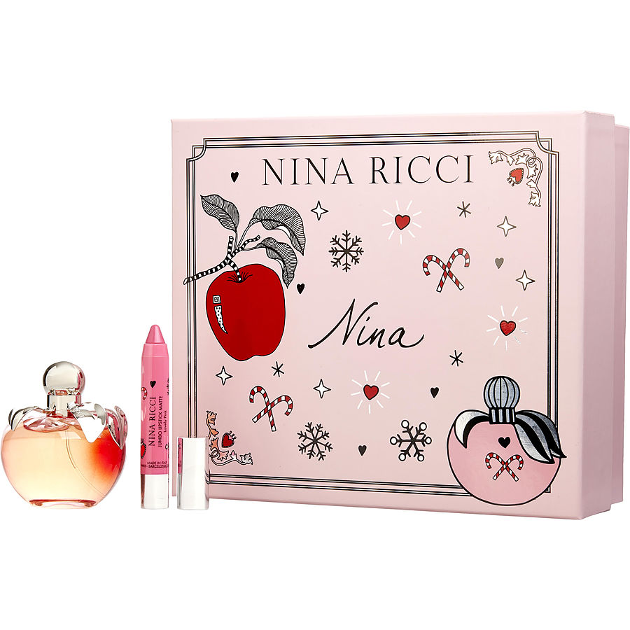 Edt Spray 2.7 Oz & Lipstick 0.08 Oz - Nina By Nina Ricci Edt Spray 2.7 Oz & Lipstick 0.08 Oz - Nina By Nina Ricci