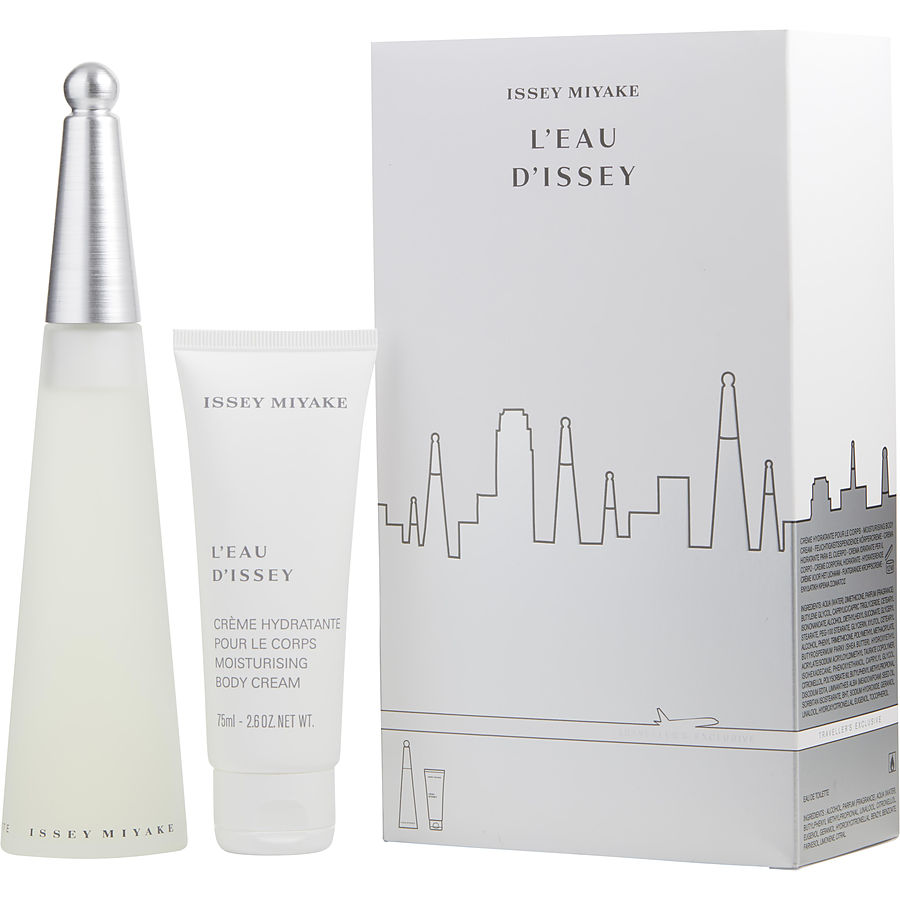 Edt Spray 3.3 Oz & Body Cream 2.6 Oz (Travel Offer) - L'Eau D'Issey By Issey Miyake Edt Spray 3.3 Oz & Body Cream 2.6 Oz (Travel Offer) - L'Eau D'Issey By Issey Miyake