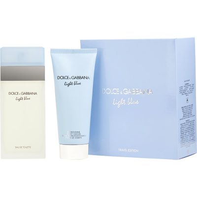 Edt Spray 3.3 Oz & Body Cream 3.3 Oz (Travel Offer) - D & G Light Blue By Dolce & Gabbana