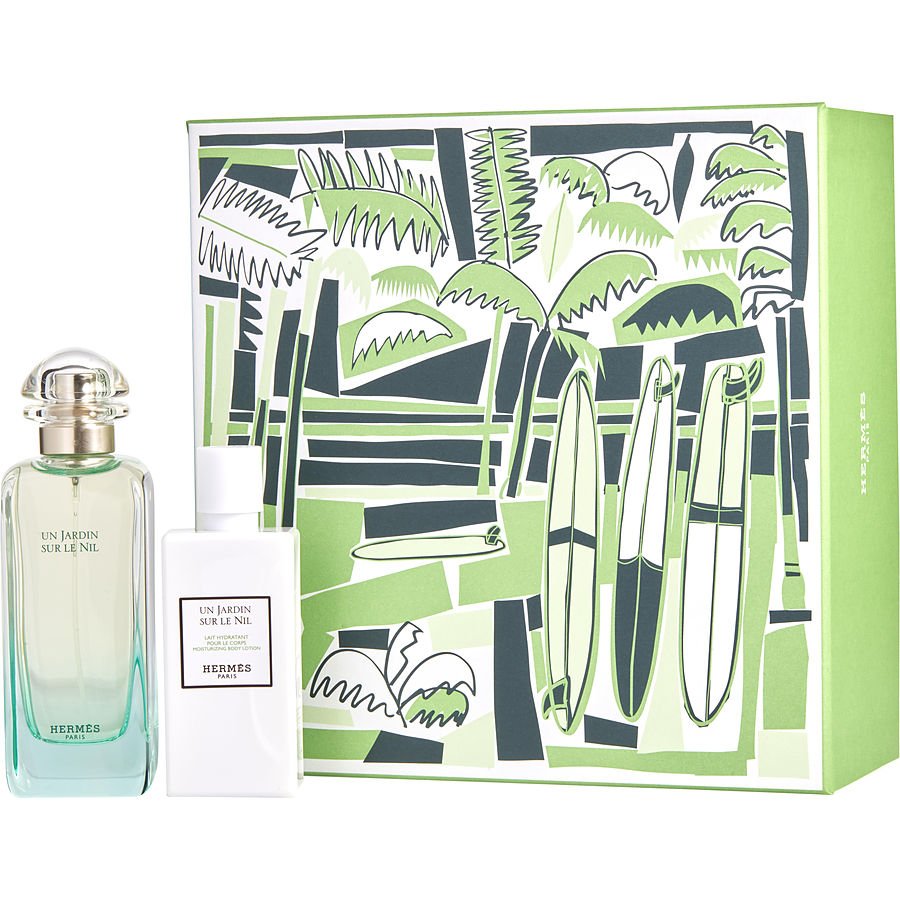 Edt Spray 3.3 Oz & Body Lotion 2.7 Oz - Un Jardin Sur Le Nil By Hermes Edt Spray 3.3 Oz & Body Lotion 2.7 Oz - Un Jardin Sur Le Nil By Hermes