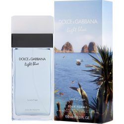 Edt Spray 3.3 Oz - D & G Light Blue Love In Capri By Dolce & Gabbana