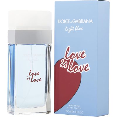 Edt Spray 3.3 Oz - D & G Light Blue Love Is Love By Dolce & Gabbana