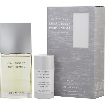 Edt Spray 3.3 Oz & Deodorant Stick Alcohol Free 2.6 Oz - L'Eau D'Issey Pour Homme Fraiche By Issey Miyake
