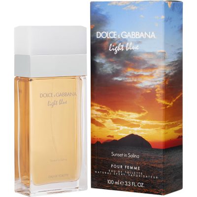 Edt Spray 3.3 Oz (Limited Edition) - D & G Light Blue Sunset In Salina By Dolce & Gabbana