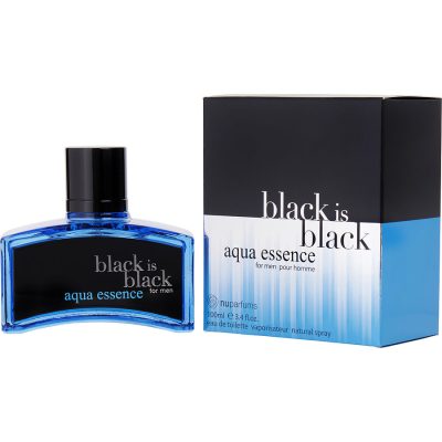 Edt Spray 3.4 Oz - Black Is Black Aqua Essence By Nuparfums