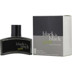 Edt Spray 3.4 Oz - Black Is Black Sport  By Nuparfums