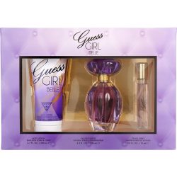 Edt Spray 3.4 Oz & Body Lotion 6.7 & Edt Spray 0.5 Oz - Guess Girl Belle By Guess