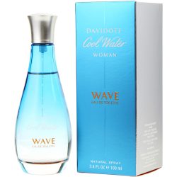 Edt Spray 3.4 Oz - Cool Water Woman Wave By Davidoff