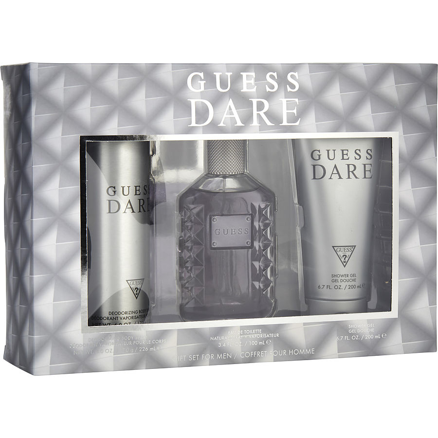 Edt Spray 3.4 Oz & Deodorant Body Spray 6 Oz & Shower Gel 6.7 Oz - Guess Dare By Guess Edt Spray 3.4 Oz & Deodorant Body Spray 6 Oz & Shower Gel 6.7 Oz - Guess Dare By Guess