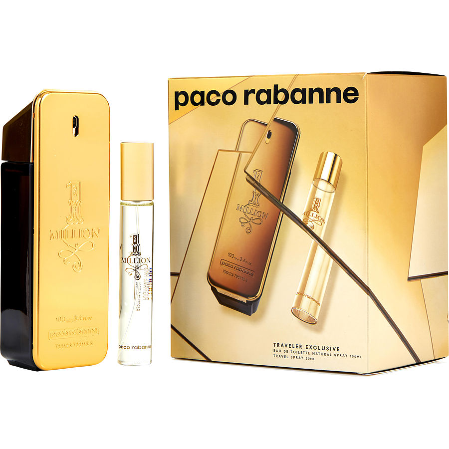 Edt Spray 3.4 Oz & Edt Spray 0.68 Oz (Travel Offer) - Paco Rabanne 1 Million By Paco Rabanne Edt Spray 3.4 Oz & Edt Spray 0.68 Oz (Travel Offer) - Paco Rabanne 1 Million By Paco Rabanne