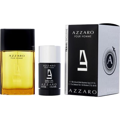 Edt Spray 3.4 Oz & Free Deodorant Stick 2.25 Oz (Travel Offer) - Azzaro By Azzaro