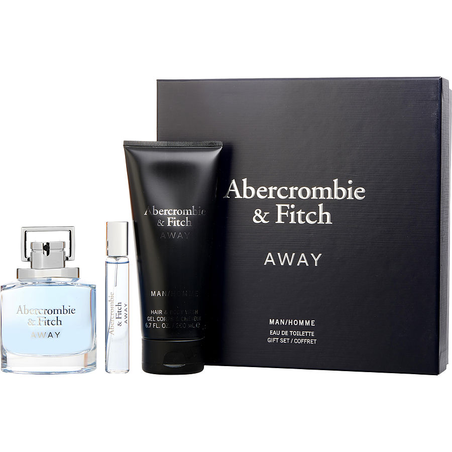 Edt Spray 3.4 Oz & Hair And Body Wash 6.7 Oz & Edt Travel Spray 0.5 Oz - Abercrombie & Fitch Away By Abercrombie & Fitch Edt Spray 3.4 Oz & Hair And Body Wash 6.7 Oz & Edt Travel Spray 0.5 Oz - Abercrombie & Fitch Away By Abercrombie & Fitch