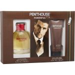Edt Spray 3.4 Oz & Hair & Body Wash 5 Oz - Penthouse Powerful By Penthouse