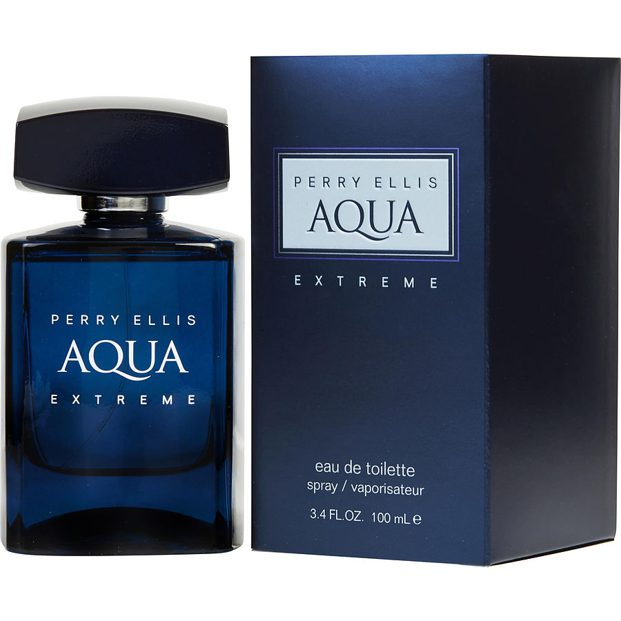 Edt Spray 3.4 Oz - Perry Ellis Aqua Extreme By Perry Ellis Edt Spray 3.4 Oz - Perry Ellis Aqua Extreme By Perry Ellis