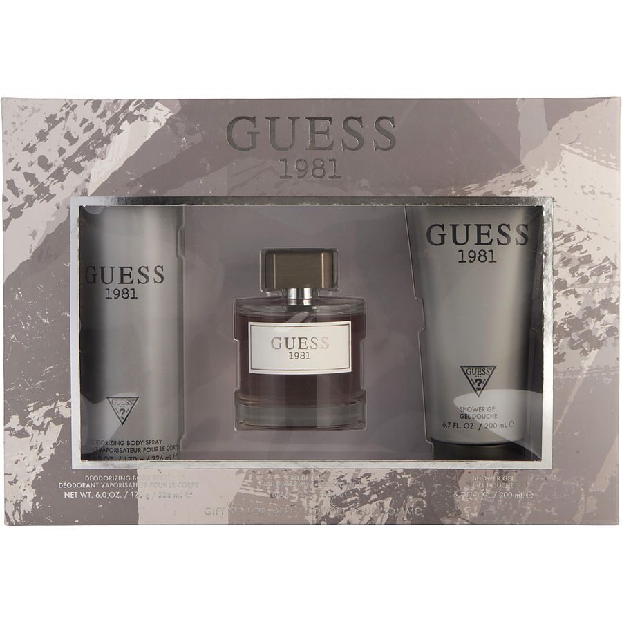 Edt Spray 3.4 Oz & Shower Gel 6.7 Oz & Body Spray 6 Oz - Guess 1981 By Guess Edt Spray 3.4 Oz & Shower Gel 6.7 Oz & Body Spray 6 Oz - Guess 1981 By Guess