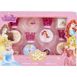 Edt Spray 4 X 1 Oz & Lip Gloss & Glitter Stickers & Bracelet & Ring - Disney Princess By Disney