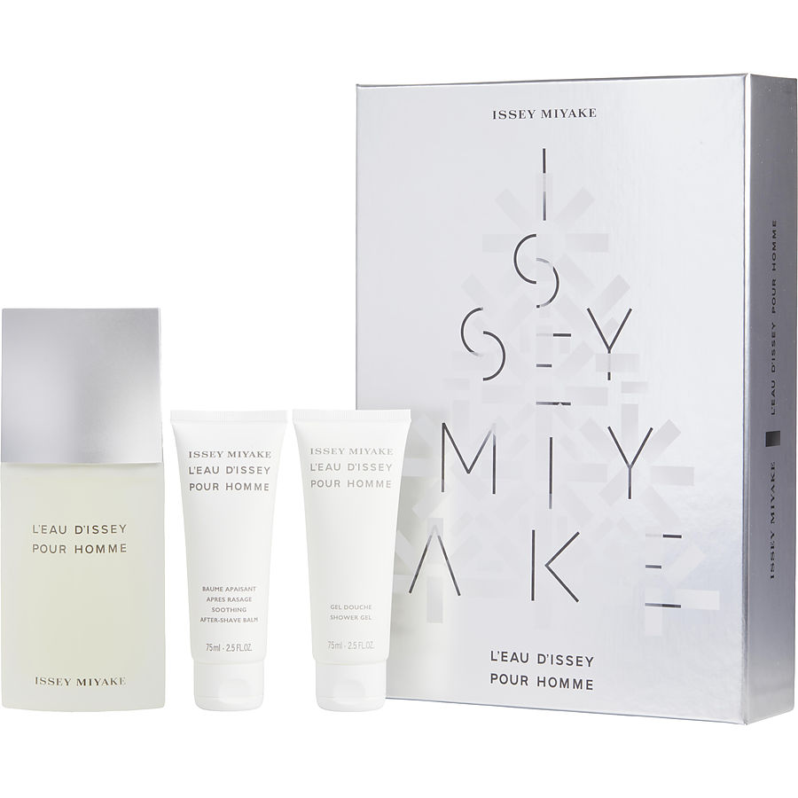 Edt Spray 4.2 Oz & After Shave Balm 2.5 Oz & Shower Gel 2.5 Oz - L'Eau D'Issey By Issey Miyake Edt Spray 4.2 Oz & After Shave Balm 2.5 Oz & Shower Gel 2.5 Oz - L'Eau D'Issey By Issey Miyake