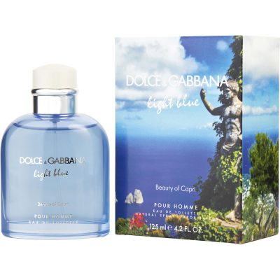 Edt Spray 4.2 Oz - D & G Light Blue Beauty Of Capri By Dolce & Gabbana