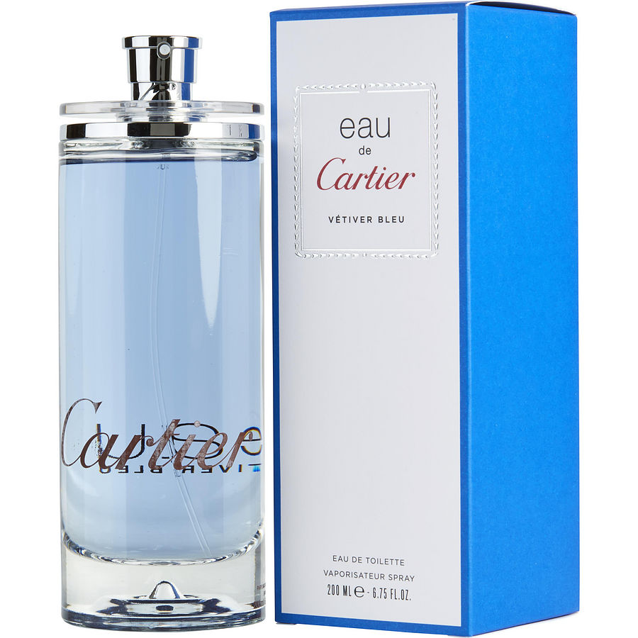 Edt Spray 6.7 Oz - Eau De Cartier Vetiver Bleu By Cartier Edt Spray 6.7 Oz - Eau De Cartier Vetiver Bleu By Cartier