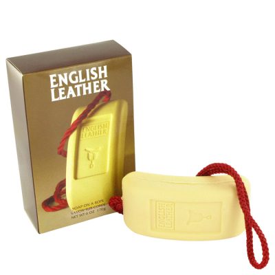 English Leather Cologne By Dana Soap on a rope