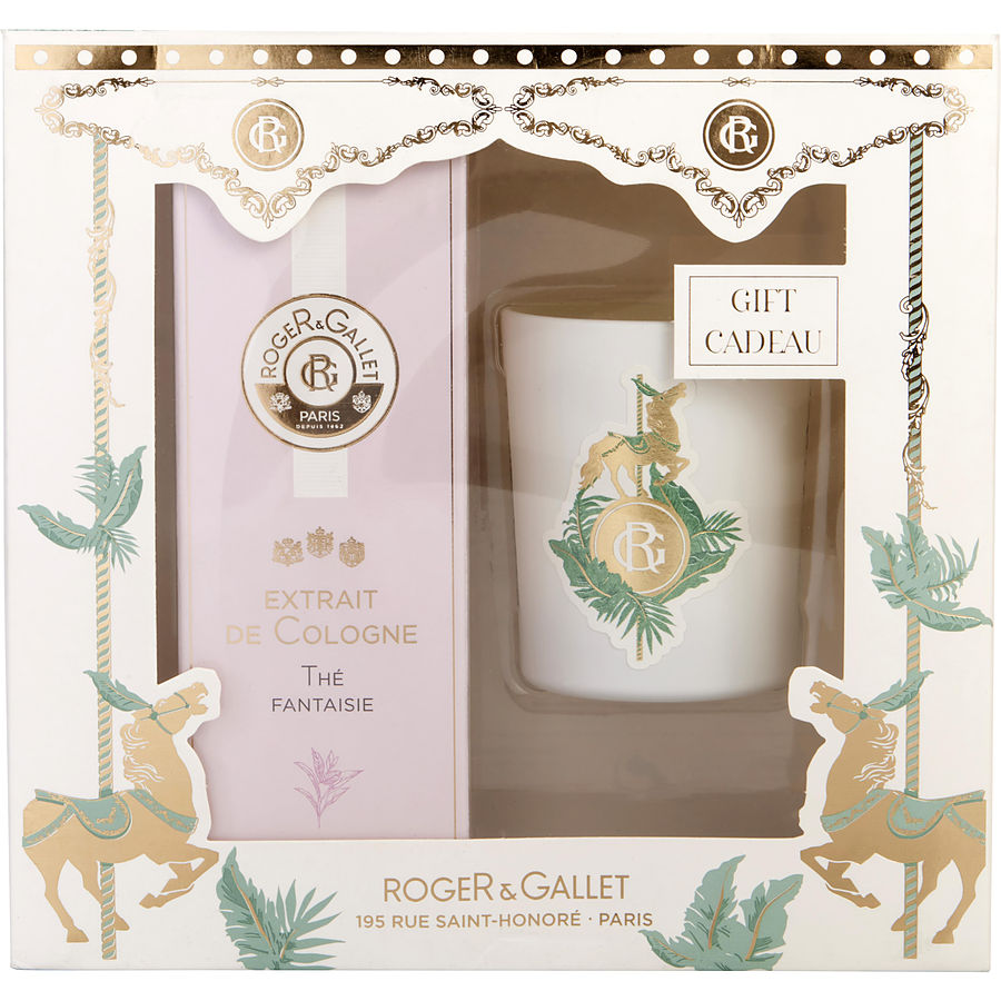 Extrait De Cologne Spray 3.4 Oz & Scented Candle 2 Oz - Roger & Gallet The Fantaisie By Roger & Gallet Extrait De Cologne Spray 3.4 Oz & Scented Candle 2 Oz - Roger & Gallet The Fantaisie By Roger & Gallet