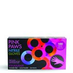 Framar Pink Paws Nitrile Glove Lg 100Pc