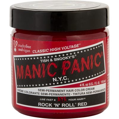 High Voltage Semi-Permanent Hair Color Cream - # Rock 'N' Roll Red 4 Oz - Manic Panic By Manic Panic