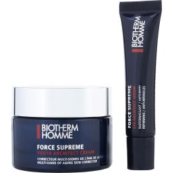 Homme Force Supreme Anti-Aging Power Duo: Force Supreme Youth Architect Cream 1.7 Oz + Force Supreme Eye Architect Serum 0.5 Oz - Biotherm By Biotherm