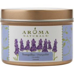 One 2.8Oz Small Soy To Go Tin  Aromatherapy Candle.  The Essential Oil Of Lavender Is Known For Its Calming And Healing Benefits.  Burns Approx. 15 Hrs. - Tranquility Aromatherapy By Tranquility Aromatherapy