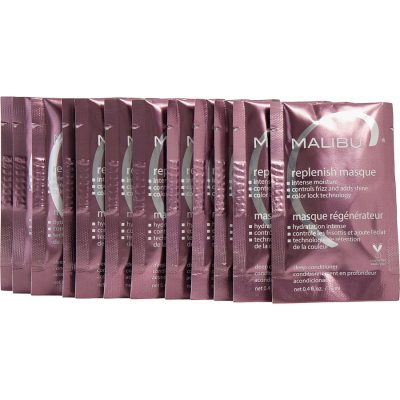Replenish Hair Masque Box Of 12 (0.4 Oz Packets) - Malibu Hair Care By Malibu Hair Care