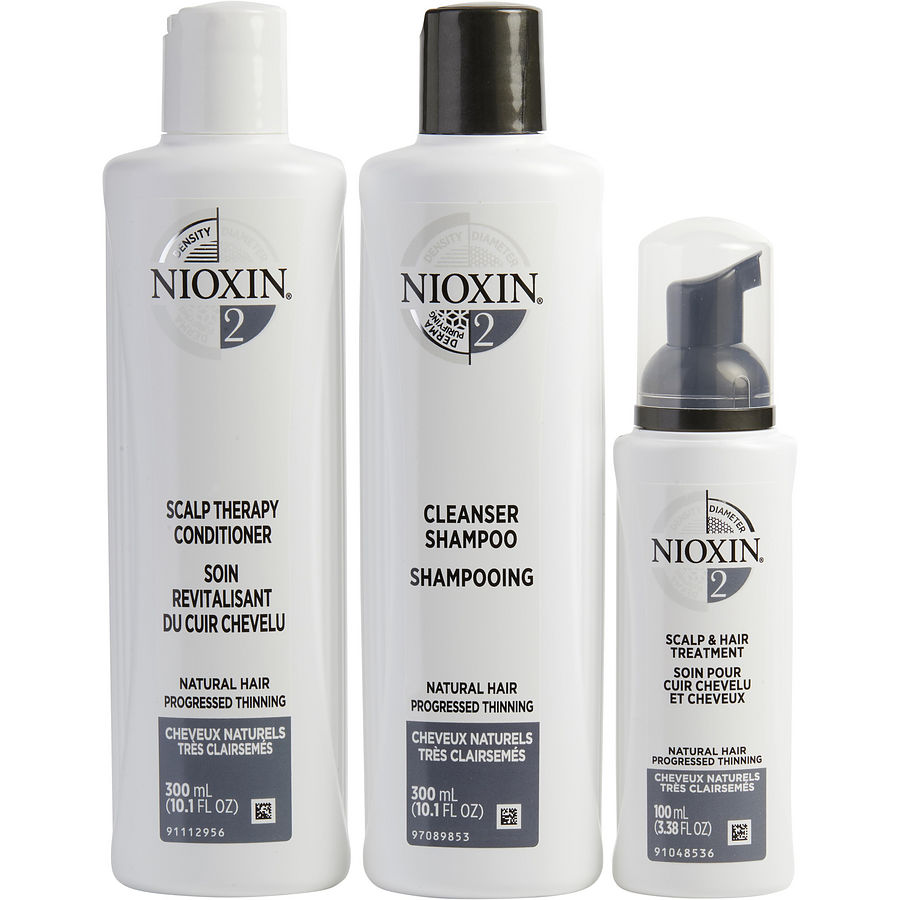 Set-3 Piece Maintenance Kit System 2 With Cleanser 10.1 Oz & Scalp Therapy 10.1 Oz & Scalp Treatment 3.38 Oz - Nioxin By Nioxin Set-3 Piece Maintenance Kit System 2 With Cleanser 10.1 Oz & Scalp Therapy 10.1 Oz & Scalp Treatment 3.38 Oz - Nioxin By Nioxin